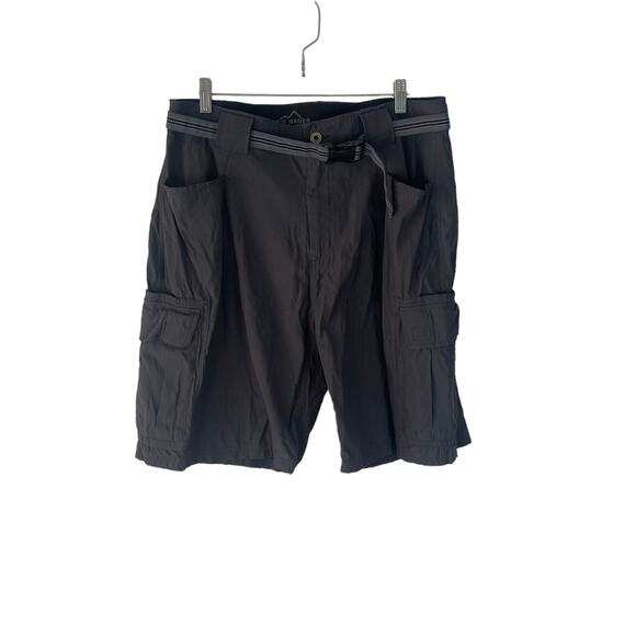 Eddie Bauer Men's‎ Size 36 Grey Belted Cargo Outdoor Shorts - Picture 1 of 9
